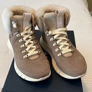 Cole Haan Women's Winter Tan Suede Ankle Boots